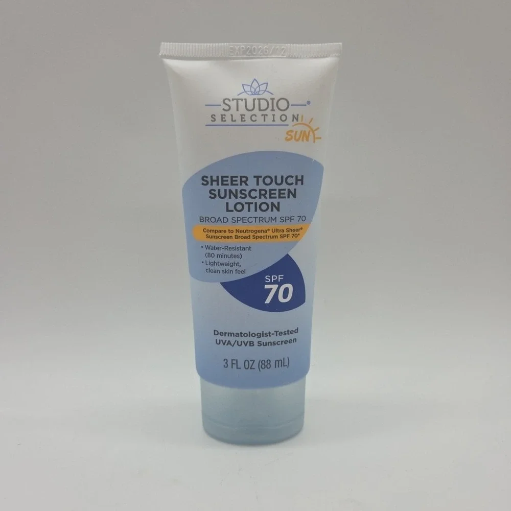 Lot 3 STUDIO SELECTION Sheer Touch Sunscreen Lotion w Broad Spectrum SPF 70 3 oz